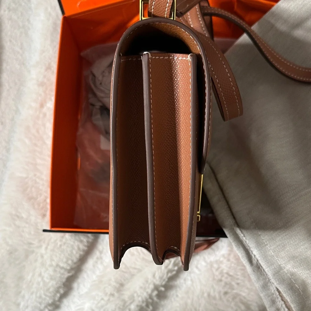 Brown Leather Men's Bag - Picture 5 of 8